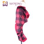 Poly Print Flannel Pet Pajama Warmth Customizable Plaid Dog Pajamas