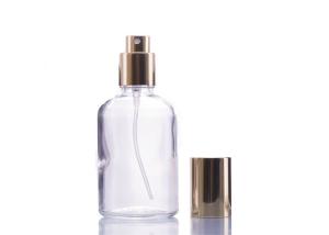 Wholesale 100ml Clear Glass Fragrance Bottles Color Coating With Gold Mist Spray Cap from china suppliers