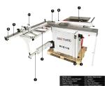 Accuracy 1600 Circular Table Panel Saw for Wood Cutting in Machinery Repair