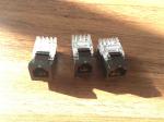 Black / White RJ45 Keystone Jack CAT5E UTP Gold Plating Size Customized