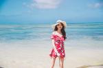 Plunge Neckline Tiered Layer Top With Shoulder Off One Piece Swimwear
