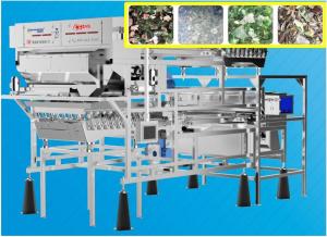 Wholesale 2.0-3.5 T/H Plastic Color Sorter 8.2kw Recycling Glass Sorting Machine from china suppliers