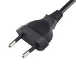 CE Euro Power Cord , VDE 2.5A 250V 2 Pin Plug IEC C7 AC Power Cord