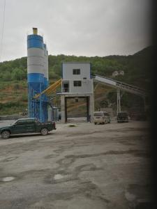 Wholesale HZS180 Automatic Ready Concrete Mixing Plant Belt Conveyor Concrete Batching Plant With Twin Shafts Mixer from china suppliers