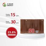 Curved Photovoltaic Solar Tile Roof Shingles For Greenhouse Sun Shading Device