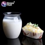 Hot-sale food grade clear PET pudding cup disposable jelly cup ,plastic dessert