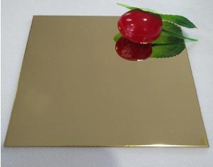 Wholesale 316 8K Mirror Golden Stainless Steel Sheet Plate Decorative Cold Rolled 1mm SS Sheet from china suppliers