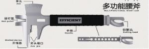 Wholesale Multi functional Waist Axe Hammer pry For firefighter rescue equipment from china suppliers