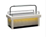 Sandwich Refrigerated Cake Display Case Square Shape Glass Cake Cabinet