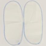 Beauty Salon Disposable Whole Top PP Nonwoven Slippers With Blue Thread Sewing