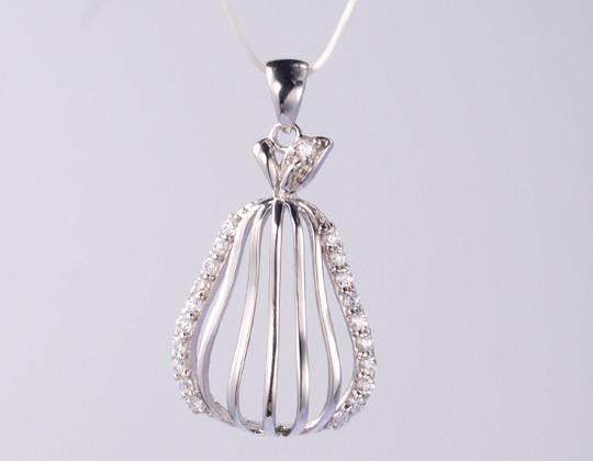 Hollow Geometric 925 Sterling Silver Cross Pendant For Women 925 Silver CZ