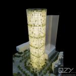 1:300 Skyscrapercity Model Architectural Maquette CARLO RATTI Wumart Building