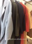 Dark Navy Women's Casual Winter Coats Wool Dress Jacket with Belt