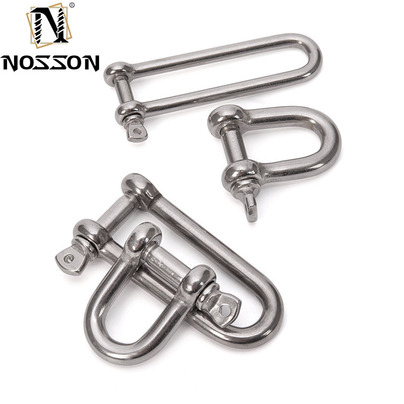 8mm Polished Marine D-type DIN82101 Heavy Duty Hardware Shackle With Coller Pin for Lifting in Retail Industry Solutions