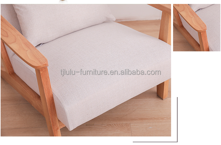 Single Couch Living Room Sofas with Removable Cover and Nordic Lazy Sofa Chair