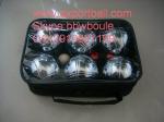 wholesale/retail 6 boule set,in zip up case including metal boules balls,boule