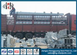 Wholesale High Voltage 10KV - 220KV Electric Galvanized Steel Pole , Galvanized Light Pole from china suppliers