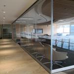 Glass Divider Screen Movable Office Furniture Partitions Wall For Five Star