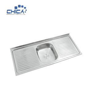 Wholesale making art stainless steel single bowl kitchen sink with wing technology advanced sink Improve your quality of life from china suppliers