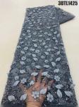 3D Flower 100% Polyester French Lace Mesh 3D flowers lace for bridal wedding