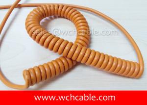 Wholesale UL Spiral Cable, AWM Style UL21916 16AWG 2C FT2 125°C 300V, TPE / TPE from china suppliers