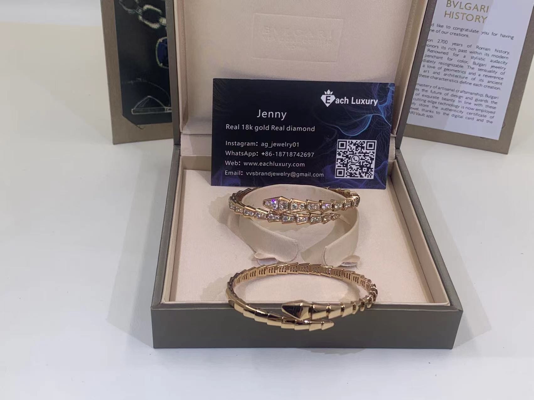 Serpenti Viper Bracelet Serpenti Viper 18 Kt Yellow Gold Bracelet With Pavé Diamonds