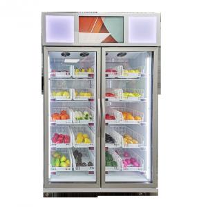 Wholesale smart fridge vending machine with smart system sale vegetable fruit frozen food in the supermarket from china suppliers