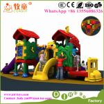 LLDPE plastic and Galvanized Steel Mini Outdoor Kids Playground Toys for Nursery