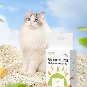Wholesale Multiple Flavors Tofu Litter Easy Scooping OEM All Natural Clumping Cat Litter from china suppliers