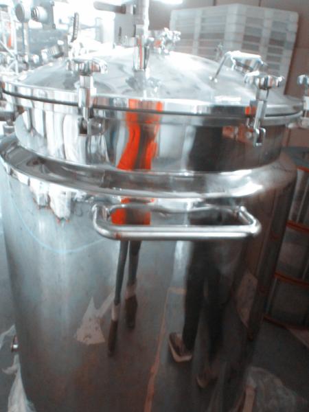100L Gelatin / Liquid Stainless Steel Storage Tanks / Pressure Air Supply The