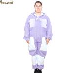 Three Layer Ventilated Beekeeping Outfits in Fashionable Purple Color for Extra