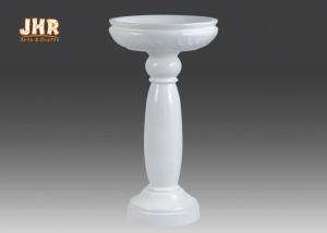 Wholesale Decorative Glossy White Fiberglass Flower Pots Creative Shape 100cm Height from china suppliers