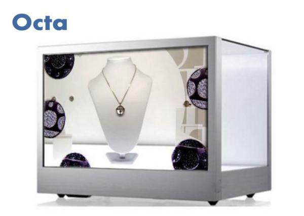 Horizontal 42 Inch Transparent LCD Display 1920 * 1080P Transparent Video