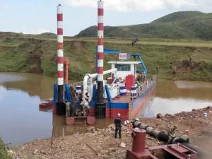 Wholesale Small Sand Dredge For Sale Ship For Sand Dredging From Sea WN250 Pump 1100 M Discharge Distance from china suppliers