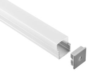 Wholesale Wall Decoration LED Strip Aluminium Extrusion Profile 2m Surface Mounted 19*20mm from china suppliers