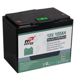 Wholesale 12V 100Ah Lifepo4 Lithium Iron Battery Pack Deep Cycle Times For Solar Energy System from china suppliers