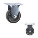2'' Gray TPR Wheel Light Duty Casters Fixed Rigid One Direction