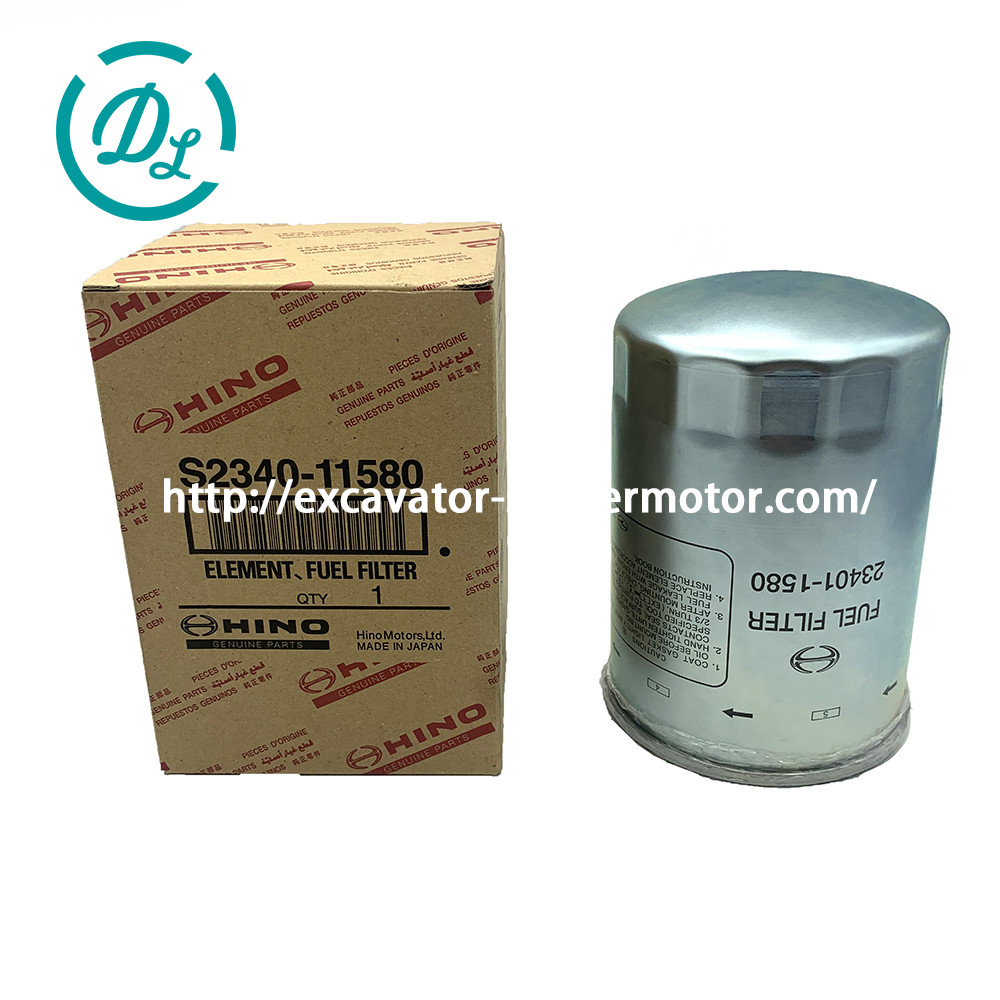 23401-1580 S2340-11580 VH234011640 Excavator Fuel Filter Kobelco SK470-9