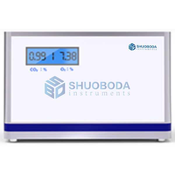 Bioreactor Exhaust Gas Analyzer CO2 NDIR Method O2 Electrochemical Method