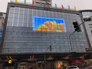 Wholesale P10.4 Aluminum Cabinet Transparent LED Video Screen Glass Advertising LED Display Screen Shenzhen Factory from china suppliers