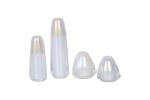 Inverted Triangle Acrylic Lotion Pump Bottle 30 / 50g Cream Jars For Cosmetic