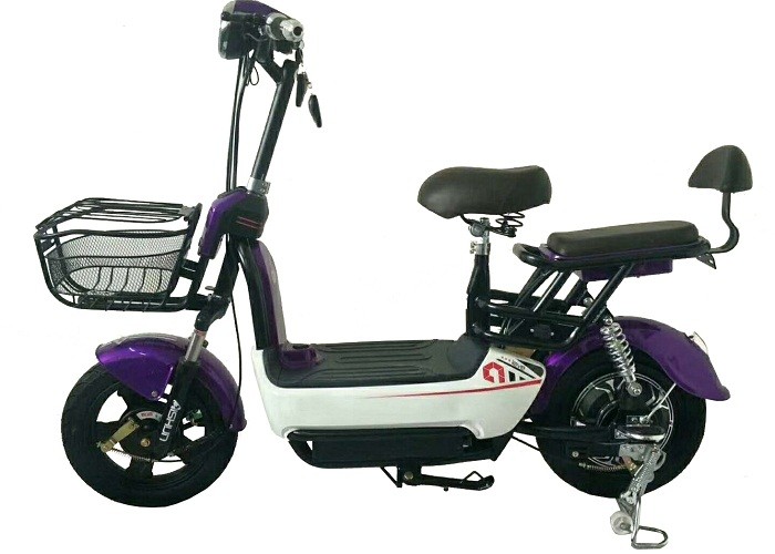 Brushless Electric Moped Scooter Motorcycle High Speed With Aluminic Acid Battery