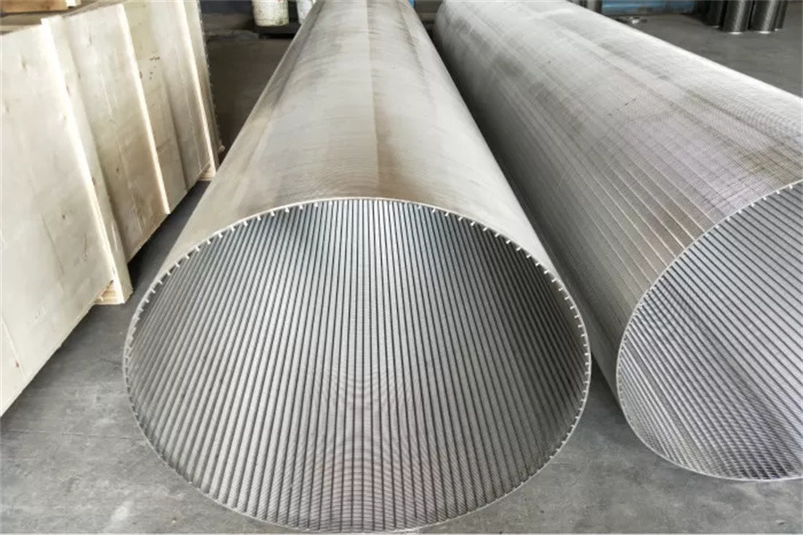 Wire Wrapped Johnson Well Screens SS304 375mm Diameter 2.95m Length