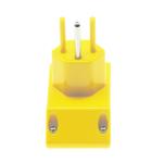 Yellow ABS 220V 1 Megohm Resistance Earth Bonding Plug