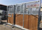 Durable Safe Metal Horse Stall Gates , Farm Galvanized Horse Panels