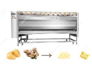 Wholesale 200-3000kg/T Customizable Commercial Potato Ginger Cleaning And Peeling Machine With Factory Price from china suppliers