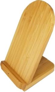 Wholesale Desktop Phone holder 10W Bamboo made fast Charging Portable Wireless Charger 9V-2-3A from china suppliers