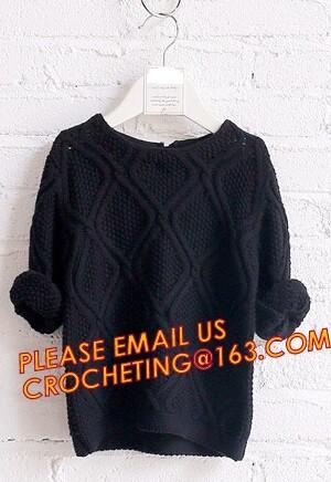 First choice elegant new knitted kids long girls pullover sweater, Appealing