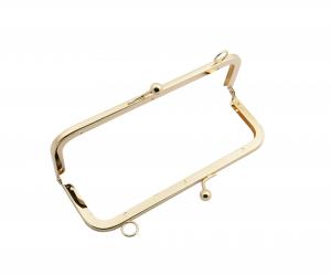 Wholesale Novelty design new style metal wallet frame,light gold metal frame wallet 180*65mm from china suppliers