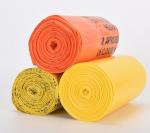 Portable Flat Mouth PE Bags for Hospital and Clinic Waste Disposal Thickness 5